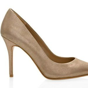 Olivia Shimmer Suede Heels
